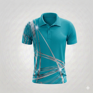 Ropa de Golf Personalizada de Alta Calidad, Material Deportivo de Secado Rápido, Corte Ajustado, Estampado Deportivo, Antiarrugas, con Bolsillo, Camisa Casual para Hombre - Product Image 6