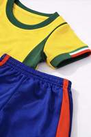 Uniforme de Fútbol Personalizado para Niños, Conjunto de Camiseta de Fútbol con Diseño Personalizado, Equipación Deportiva OEM, Kit de Entrenamiento con Bandera, Verano 100%