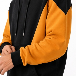Sweat à capuche pour homme, style color block, coupe ample, streetwear, manches contrastées, coupe décontractée, en molleton doux. - Product Image 6