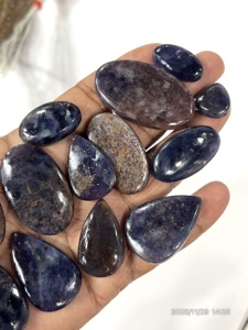 Cabochon de pierre précieuse naturelle Iolite Sunstone, formes variées, pierre précieuse en vrac - Product Image 5