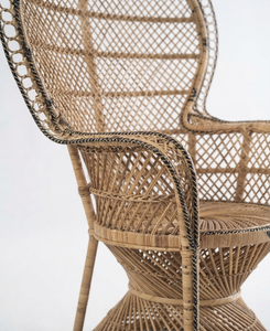 Silla de Ratán Natural Hecha a Mano, Muebles Modernos y Elegantes para Decoración de Sala de Estar de Villa, Decoración para Bodas y Eventos - Product Image 4