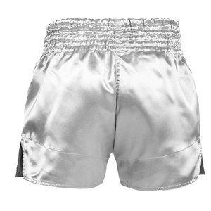 New Premium Quality Custom Made Breathable 220g <b>100</b>% <b>Polyester</b> & Silk Muay Thai Fight Shorts for Men - Product Image 4
