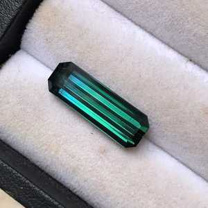 Natural Teal Tourmaline Elongated <b>Emerald</b> Cut Loose Gemstone Green Rajasthan ZUBEDA GEMS JEWELLRY 2.00Ct Jewelry Making - Product Image 2