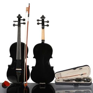 Custodia per violino artigianale per studenti con archetto in legno e fondo/fasce in acero - Product Image 1
