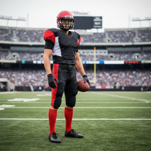 Custom Printed Sportswear Football Uniform Jersey Pants Combination Professional Apparel Safety Padded Practice Football Kit - Product Image 3