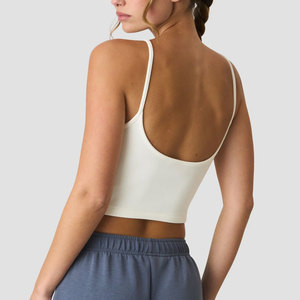 Top Deportivo Corto para Mujer, Diseño Nuevo, Personalizado, Cuello en V Profundo, Ropa de Gimnasio, Ajuste Ceñido, Compresión, Secado Rápido, Transpirable - Product Image 6
