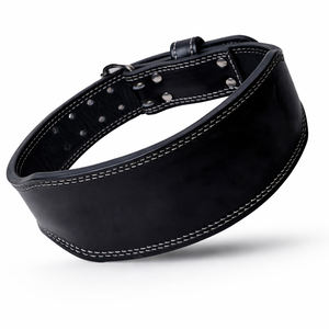 Ceinture de musculation robuste et antidérapante avec rembourrage pour le soutien lombaire, en cuir de vachette véritable, pour l'entraînement et l'haltérophilie - Product Image 4