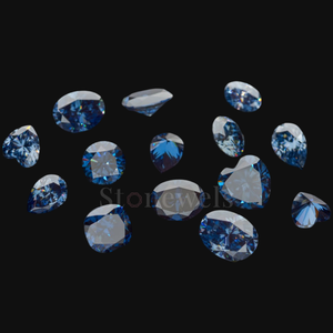 Diamantes Sueltos en Forma de Pera Azul, Certificados DEF VVS VS HPHT CVD, para Fabricantes de Joyería, Venta al Por Mayor - Product Image 3