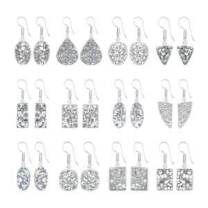 Genuine Pyrite Druzy Gemstone Silver Plated Brass Dangle Earrings Cute Party Handmade <b>Jewelry</b> Best Price - Product Image 1