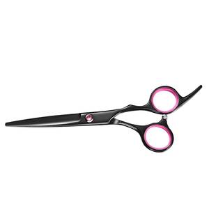 Tijeras para cortar el cabello, negras y rosas, con hoja afilada de acero inoxidable, mango de aluminio, ligeras, reutilizables, para zurdos - Product Image 4