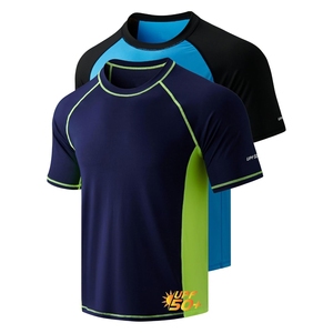 เสื้อแรชการ์ดพิมพ์ลายดิจิทัลขายดี คอโอ แขนสั้น UPF50+ ระบายอากาศ ป้องกันแบคทีเรีย เป็นมิตรกับสิ่งแวดล้อม น้ำหนักเบา - Product Image 2
