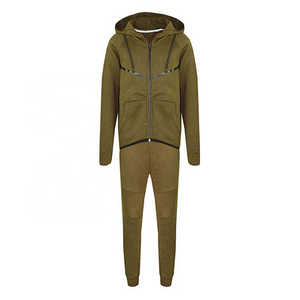 Nouveau survêtement personnalisé pour homme, design tendance, coupe ajustée, survêtement uni, logo personnalisé, survêtement de jogging - Product Image 4