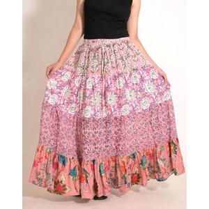 Bohemian Cotton Patchwork Printed <b>Long</b> <b>Skirt</b> Handmade Indian Maxi <b>Skirt</b> Casual <b>Summer</b> Beach Wear - Product Image 6