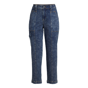 Pantalones de Mezclilla de Cintura Alta para Mujer, Pantalones Casuales con Bolsillos, Estilo Urbano, de Alta Calidad - Product Image 5