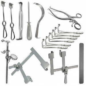 Ensemble de 17 rétracteurs chirurgicaux |   Instruments de chirurgie générale abdominale et nasale - Product Image 1
