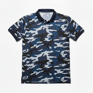 เสื้อโปโลพิมพ์ลายแบบซับลิเมชั่น โพลีเอสเตอร์ผสมสแปนเด็กซ์ ยืดได้สี่ทิศทาง ทรงเข้ารูป แห้งเร็ว คุณภาพสูง ราคาขายส่ง - Product Image 3