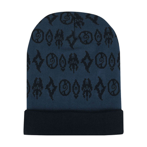 Bonnet unisexe d'hiver en acrylique, chaud, tricoté, avec revers, réglable, décontracté, broderie personnalisée, fournisseur direct d'usine, vente en gros OEM - Product Image 1
