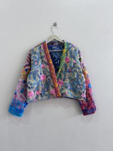 Lote de Chaquetas Cortas Bordadas Phulkari Tradicionales Vintage para Mujer, Hechas a Mano - Product Image 2