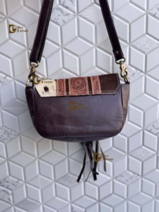 Nouvelle collection de sacs bandoulière légers, imperméables, bohèmes, en cuir véritable de vache, ornés de motifs faits à la main, magnifiques, très vendus pour femmes - Product Image 4