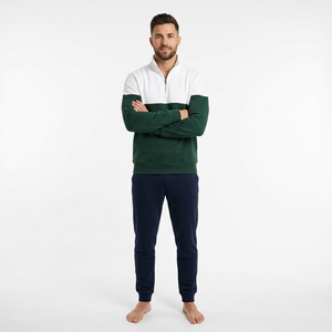 Sudadera con media cremallera al por mayor de fábrica, sudadera con media cremallera de forro polar cepillado, sudadera con media cremallera con lavado vintage - Product Image 1