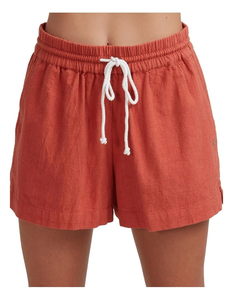 Nouveaux shorts de plage 2026 en Ginger Spice – Taille entièrement élastique avec cordon de serrage, poches latérales et poche arrière plaquée - Product Image 1