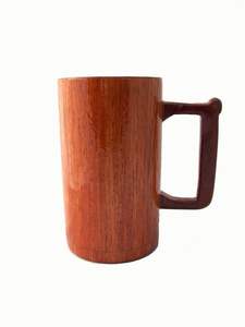 Tasses à bière en bois de qualité supérieure, design élégant, écologiques, étanches, durables, naturelles, pour lait, café, thé, avec soucoupes, à prix abordable - Product Image 5