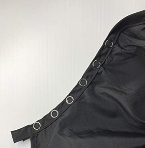 Capas de Peluquería de Poliéster Pongee Cómodas con Logotipo Personalizado al por Mayor, Capa de Barbero Impermeable con Gancho de Silicona para Salón de Belleza - Product Image 3
