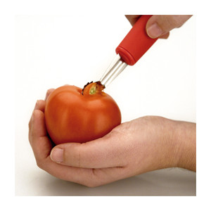 Sbucciatore per pomodori in acciaio inossidabile con manico rosso per sbucciare e disidratare facilmente le verdure - Product Image 2