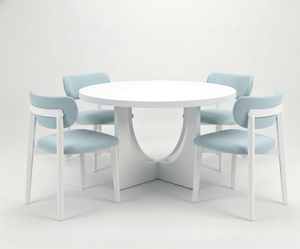 Juego de Mesa de Centro y Comedor Moderno con Materiales de Madera de Caucho y Roble, Duradero y Fácil de Limpiar, 1 Año de Garantía, Diseño Compacto - Product Image 1