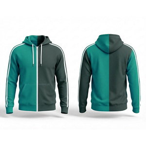 Full Zip Hoodie, Winter Fleece <b>Jacket</b>, OEM ODM Service <b>Men</b> Women Youth Training Hooded <b>Jacket</b> Sportswear - Product Image 5