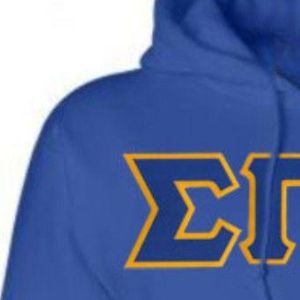 เสื้อฮู้ด Sigma Gamma Rho สีน้ำเงินรอยัลสำหรับผู้หญิง เสื้อคลุมฟลีซแบบมีฮู้ดสำหรับชมรมนักศึกษากรีก  ปักอักษรตามสั่ง คุณภาพดี ราคาคุ้มค่า - Product Image 3