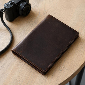 Custom Genuine Leather <b>Passport</b> <b>Holder</b> Travel <b>Wallet</b> RFID Blocking Document Organizer Personalized Logo Multiple Cards for sale - Product Image 3