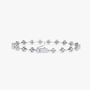New Moissanite Diamond Bracelet <b>for</b> Women and <b>Men</b>, Mix Cut Diamond Yellow Bracelet <b>For</b> Wedding, Solid Gold moissanite Bracelet - Product Image 4