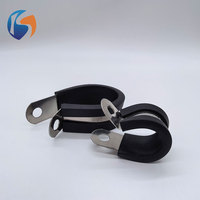 Collier de serrage pour tuyau en caoutchouc, collier de serrage pour tuyau en acier inoxydable avec coussinets