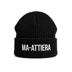 Bonnet unisexe en tricot côtelé avec logo personnalisé, chaud pour l'hiver, à revers extensible, doux, confortable, décontracté, pour l'extérieur - Product Image 1