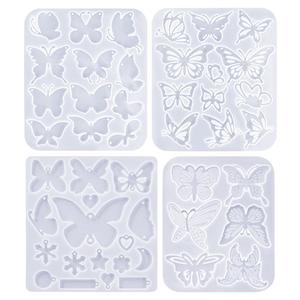 Earrings Flower Butterfly Earring Pendant Earrings Hairpin Barrettes Hanging Decoration <b>Mold</b> <b>Resin</b> <b>Silicone</b> <b>Mold</b> - Product Image 5