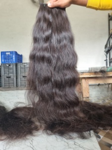 Extensions de cheveux humains ondulés simples vierges Remy Texture douce naturelle Produit de cheveux bruts de haute qualité - Product Image 2