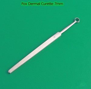 Cureta Dérmica Fox de 7 mm, Instrumentos Quirúrgicos, Juego de Curetas Dermatológicas Reutilizables de Acero Inoxidable de Grado Médico, Primeros Auxilios, Hospital - Product Image 4