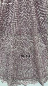 Colección de conjuntos Lehenga-Choli de línea A con red de tela pesada, trabajo artesanal, lentejuelas y bordado Zari alemán, proveedor de Surat - Product Image 3