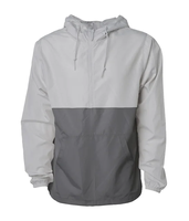 Veste coupe-vent d'été pour homme, personnalisée, de haute qualité, avec doublure en maille tissée légère, fermeture éclair, motif colorblock et épaulettes