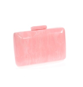 Bolso de mano rectangular de resina color rosa para mujer, el bolso de resina más vendido a buen precio. - Product Image 1