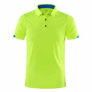 Polo à col montant personnalisé avec votre propre logo, manches courtes, polyester, séchage rapide, t-shirt polo pour homme - Product Image 6