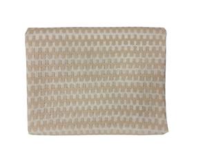 Premium quality Beige & <b>White</b> Nylon stripped Crochet Fabric Breathable Lightweight <b>for</b> Women & <b>Girls</b> <b>Dresses</b> Tops - Product Image 3