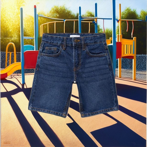 Pantalones Cortos de Mezclilla para Niño, Talla Regular, Estilo Casual Elegante, Transpirables, de Secado Rápido, Ecológicos, de Algodón, Tipo Bermuda, de Bangladesh - Product Image 2