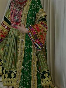 Vestido Tradicional Afgano Bordado a Mano, 100% Poliéster, Corte en A, Largo hasta la Rodilla, para Mujer, Vestidos de Alta Calidad para Bodas y Fiestas, Regalo - Product Image 5