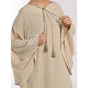 Robe Abaya Musulmane Modeste Grande Taille Couleur Unie Décontractée pour Femme – Vente en Gros OEM - Product Image 6