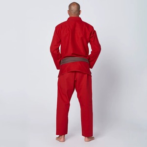 Uniforme de Entrenamiento de Jiu-Jitsu Rojo 2026, Unisex, de Algodón, Ecológico, Transpirable y Duradero, de Cintura Alta para Práctica de BJJ - Product Image 6