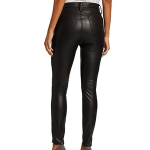 Pantalones de Cuero Cómodos para Mujer, Corte Ajustado, Antiarrugas, de Secado Rápido, con Bolsillos Personalizados, Deportivos - Product Image 3