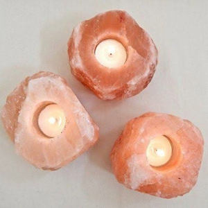 Porte-bougie en sel de l'Himalaya, artisanal, naturel, brut, sculpté à la main, décoration d'intérieur, porte-bougie en sel rose de l'Himalaya - Product Image 6