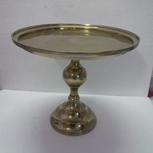 Soporte de latón antiguo para platos de repostería y dulces, accesorios de cocina, plato con borde punteado, soporte para bandeja de galletas para bodas y fiestas - Product Image 3